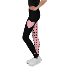 Queen of Hearts Youth Leggings (Pink)