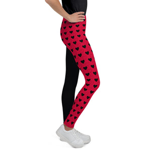 Queen of Hearts - Youth Leggings (Red)