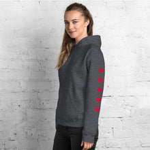 Queen of Hearts (with red) Women/Teen Hoodie - Aspen By The Brook -
