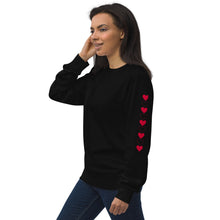 Queen of Hearts (with red) Women/Teen organic sweatshirt