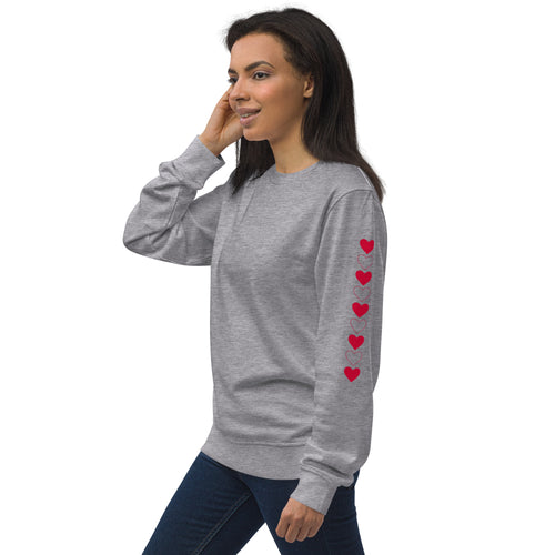 Queen of Hearts (with red) Women/Teen organic sweatshirt