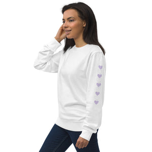 Queen of Hearts (with lavender) - Women/Teen organic sweatshirt