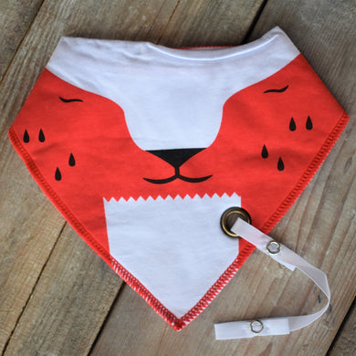 Red Fox, Fashion Scarf Bib - Aspen By The Brook - Bibs