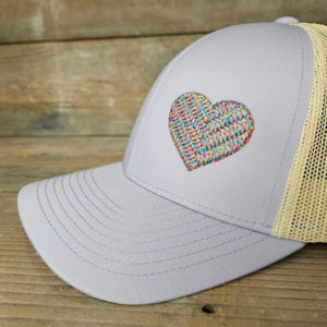 Woven Heart hat - Aspen By The Brook -