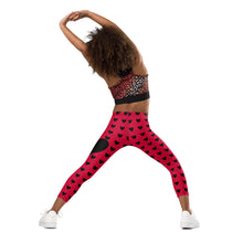 Queen of Hearts Kid's Leggings (Red)