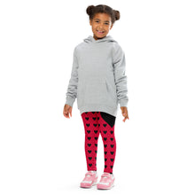 Queen of Hearts Kid's Leggings (Red)