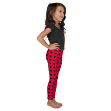 Queen of Hearts Kid's Leggings (Red)