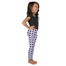 Queen of Hearts Kid's Leggings (Purple)