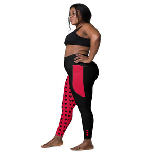 Queen of Hearts pocket leggings - Women & Teens