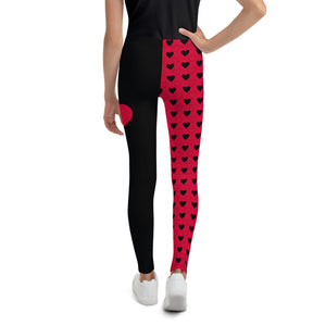 Queen of Hearts - Youth Leggings (Red)