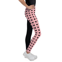 Queen of Hearts Youth Leggings (Pink)