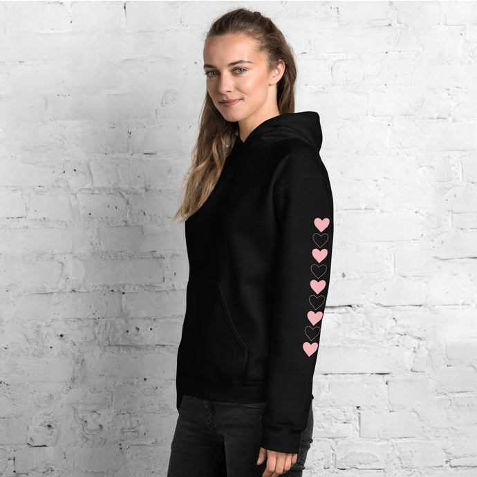 Queen of Hearts (With Pink) Women/Teen Unisex Hoodie