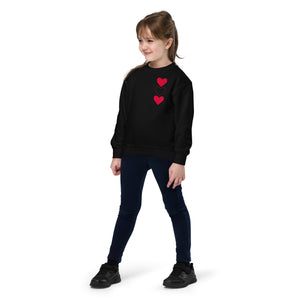 Three Hearts Youth crewneck sweatshirt