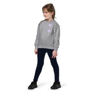 Three Hearts Youth crewneck sweatshirt