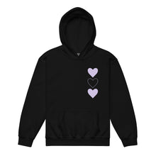 Three hearts Youth hoodie