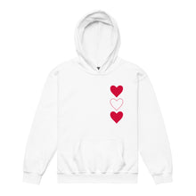 Three Hearts - Youth heavy blend hoodie - Aspen By The Brook -