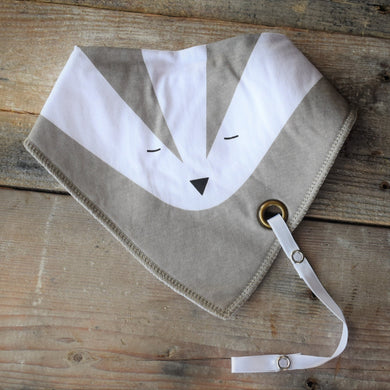 Grey Badger Fashion Scarf Bib - Aspen By The Brook - Bibs