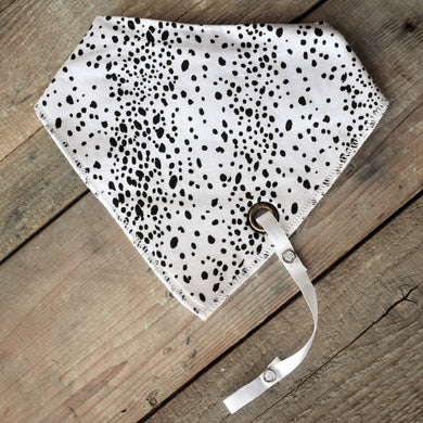 Dalmation Spots Fashion Scarf Bib - Aspen By The Brook - Bibs