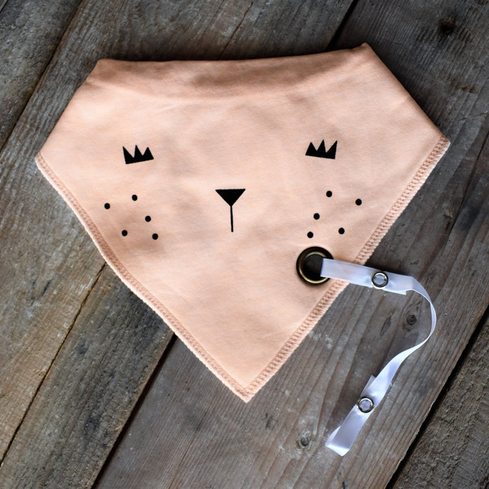 Peachy Fashion Scarf Bib - Aspen By The Brook - Bibs