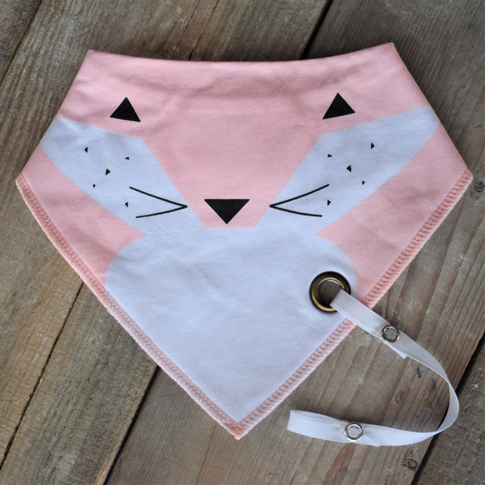 Pink Fox, Fashion Scarf Bib - Aspen By The Brook - Bibs