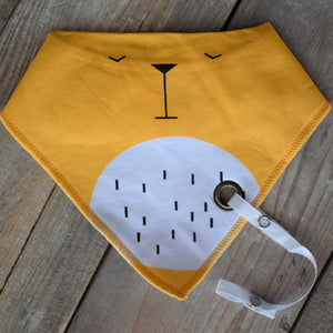 Yellow Bear, Fashion Scarf Bib - Aspen By The Brook - Bibs